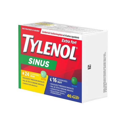 TYLENOL® Sinus Extra Strength eZ Tabs, Relieves Sinus congestion & other Sinus symptoms, Daytime ...