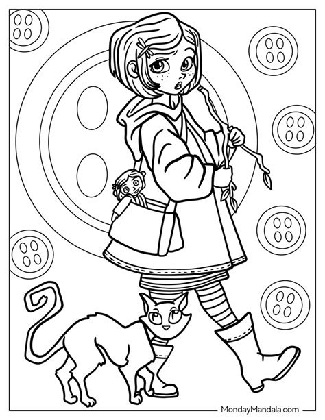20 Coraline Coloring Pages (Free PDF Printables)
