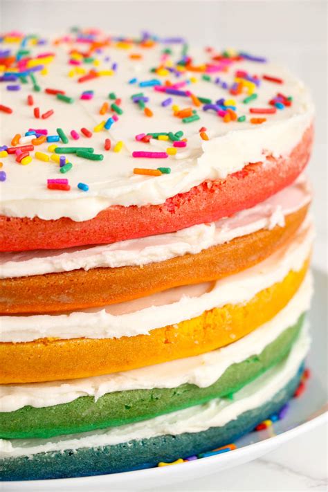 Rainbow Layered Cake - Kids Activity Zone