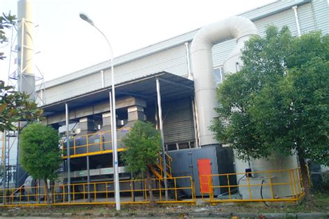 新乡印染厂VOCs有机废气处理设备安装完成-郑州朴华环保设备厂家