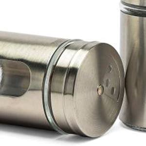 Buy Mosaic Plain Stainless Steel Salt & Pepper Shaker with Transparent ...