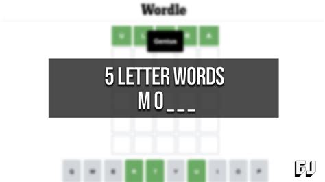5 Letter Words Starting with MO - Wordle Guide - Gamer Journalist