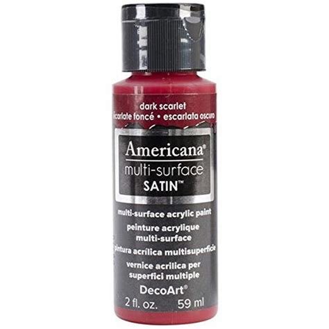 DecoArt Americana Multi-Surface Satin Acrylics Paint, 2-Ounce, Dark ...
