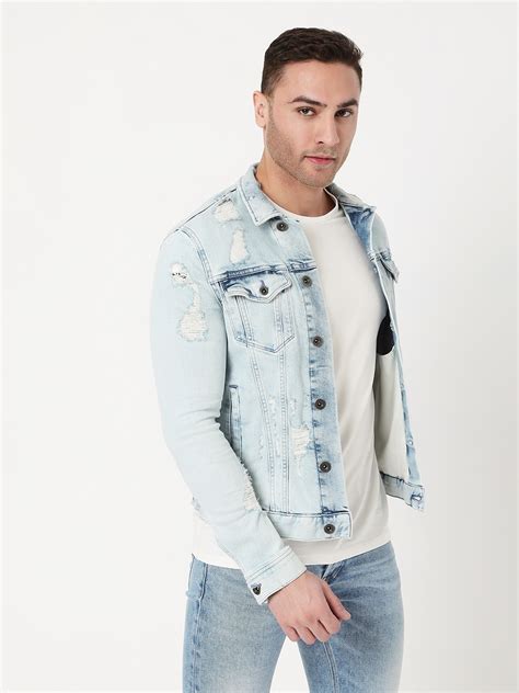 Men's Oklahoma Ec L In Collared Denim Jacket