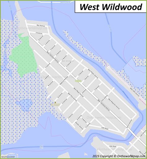 West Wildwood Map | New Jersey - Ontheworldmap.com