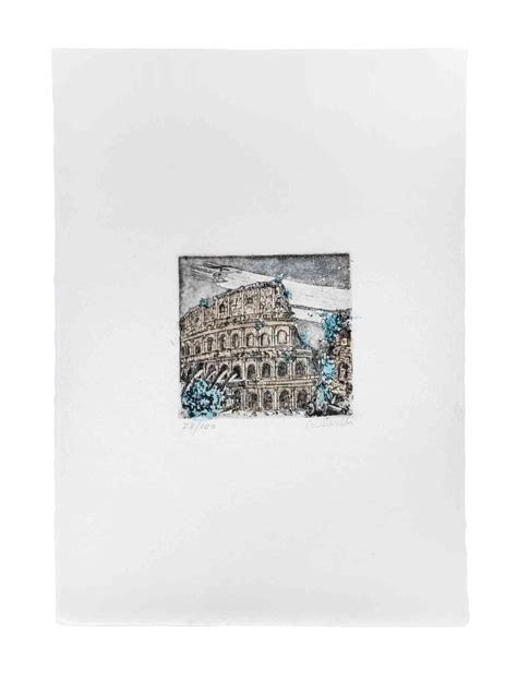 Orazio Toschi - Rome View with Fantasy - Etching by Orazio Toschi ...