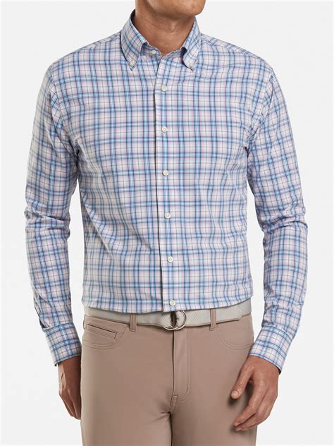Peter Millar Men's Crown Crafted Bolden Natural Touch Woven Shirt ...