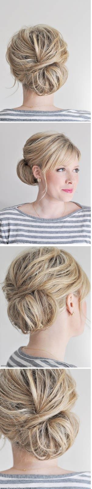 Easy Chignon Tutorial 的图像结果