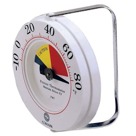 COMARK FWT Freezer Wall Thermomter with HACCP-Series Zones, -10 to 80F ...