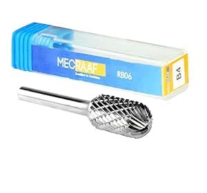 MECRAAF® Super Grade Carbide Rotary Burr Cutter|Double Cut | 6mm Shank ...