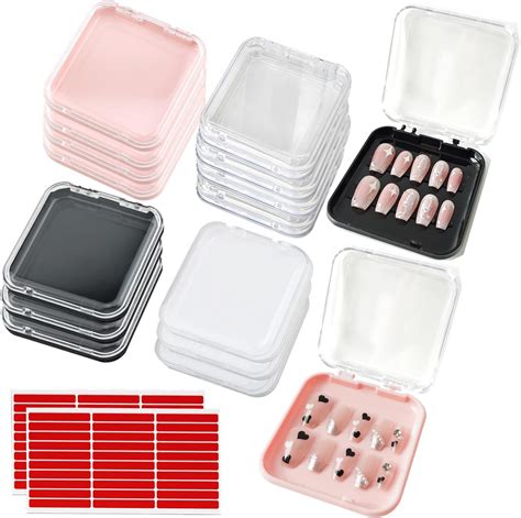 Amazon.com: 14 Pcs Press On Nail Packaging Box Press on Nail Storage ...