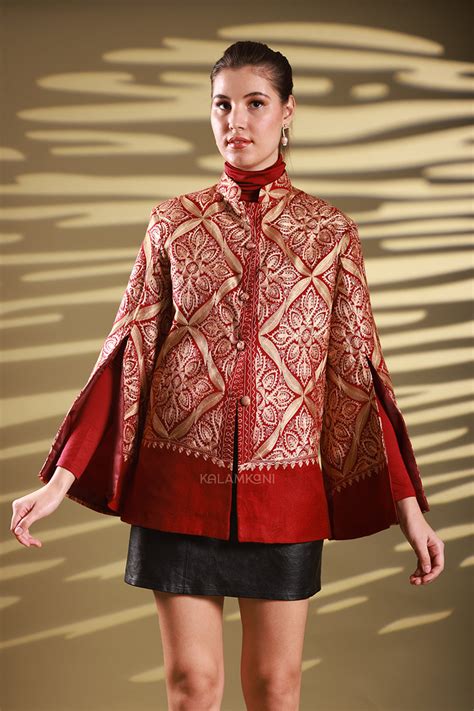 Nalki embroidery cape – Kalamkani