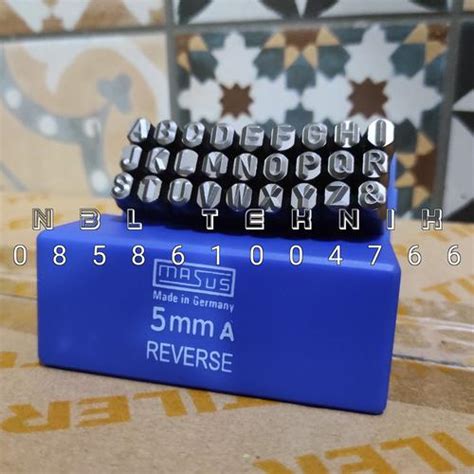 Jual Promo Masus Reverse 5mm Huruf Ketok Terbalik Stamp Punch Letter ...