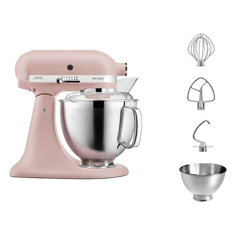 Tilt-head stand mixer, 4.8L, Model 185, Artisan, Feather Pink ...