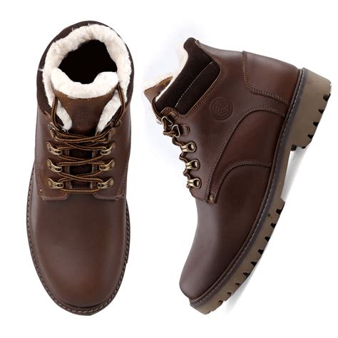 Hiking Boots | Bacca Bucci Moscow | Leather Hiking Boots with Fur Lining