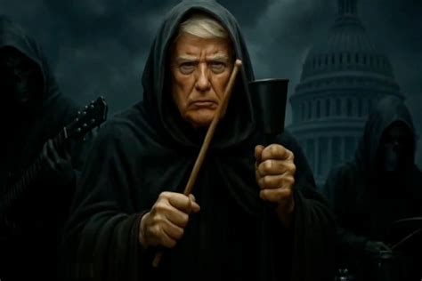 Trump Posts Bizarre AI Video of Project 2025 Architect as the Grim Reaper