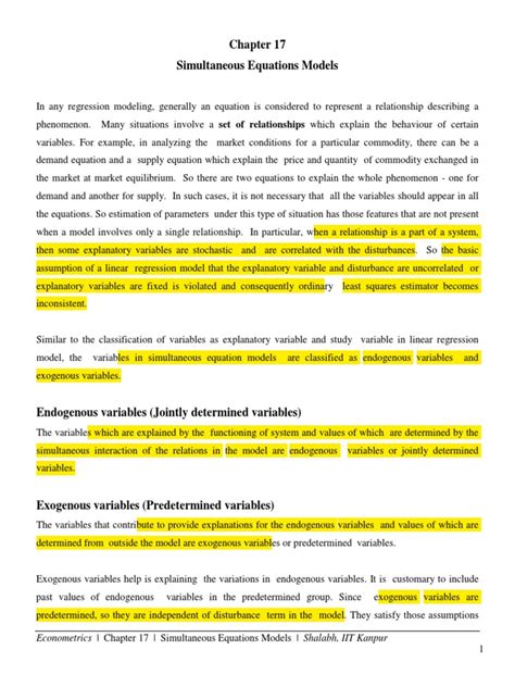 Image result for Simultaneous Equation Regression Model