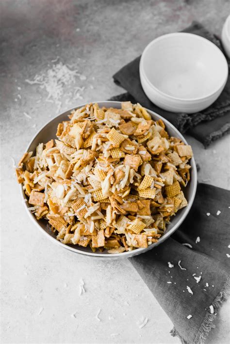 Coconut Sweet Chex Mix - Oh Sweet Basil