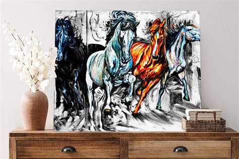 Horses Pictures for Bedroom Home Decor Panel Wall Pictures - Etsy