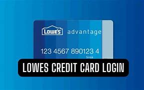 Image result for Lowe's Credit Card Account