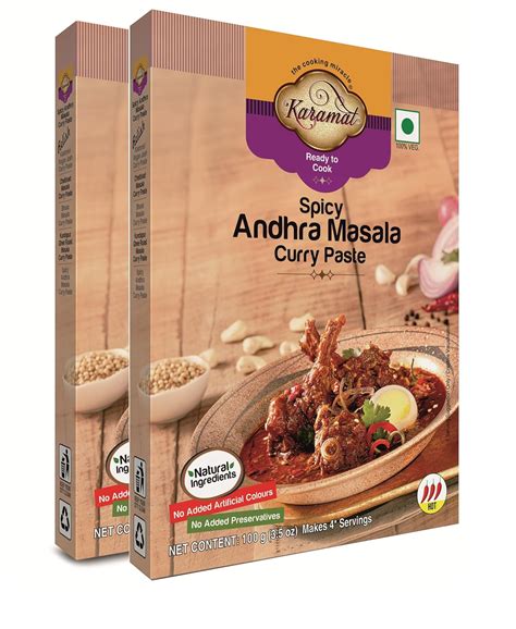 Karamat Instant Andhra Masala Curry paste | Ready to Cook Indian Masala ...