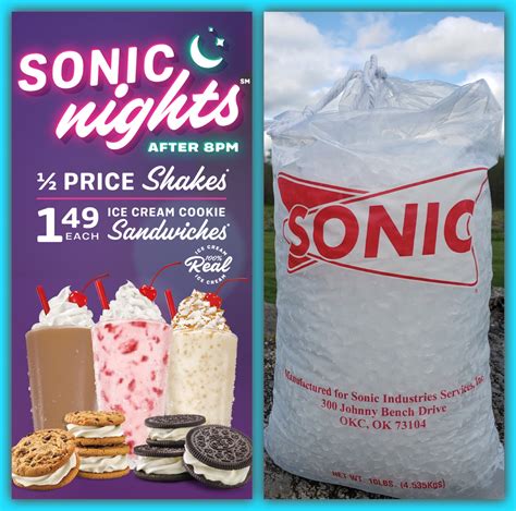 Sonic Nights | After 8PM All Shakes 1/2 Price; $1.49 Ice Cream ...