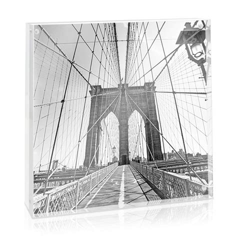 Isaac Jacobs International Super Thick Acrylic Block Frame, 8 by 8-Inch ...