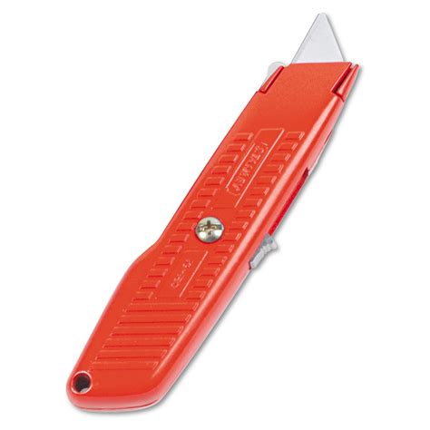 Interlock Safety Utility Knife with Self-Retracting Round Point Blade ...