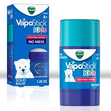 Vicks Vapo Stick Kids, Soothing Non-Medicated Vapor Rub for Children ...