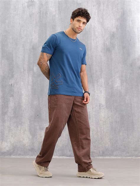 Puff Printed Regular Fit T-shirt | Blue – Wrogn