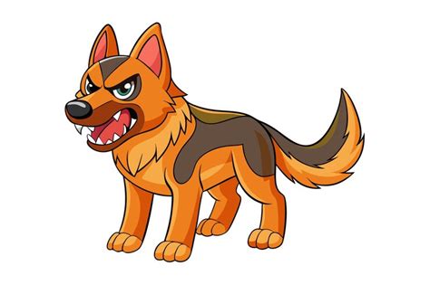 German shepherd dog vector | Premium AI-generated vector