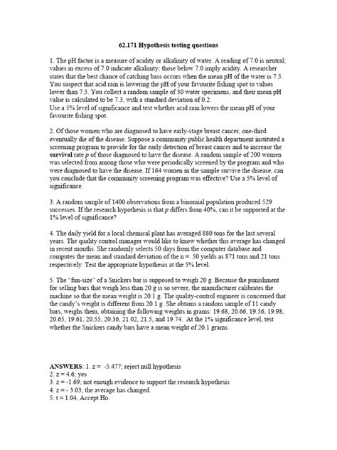 Image result for Sample Questions On Hypothesis Testing