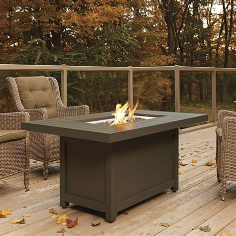 Napoleon Hamptons Patioflame 50-Inch Rectangular Propane Gas Fire Table ...