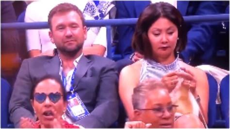 Woman spotted knitting at US Open semi-final match in New York. Watch ...