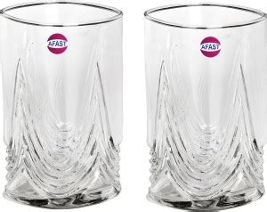 Somil (Pack of 2) Stylish Clear Transparent Multipurpose Drinking Glass ...