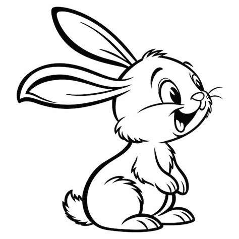 Charming rabbit character art | Premium AI-generated vector