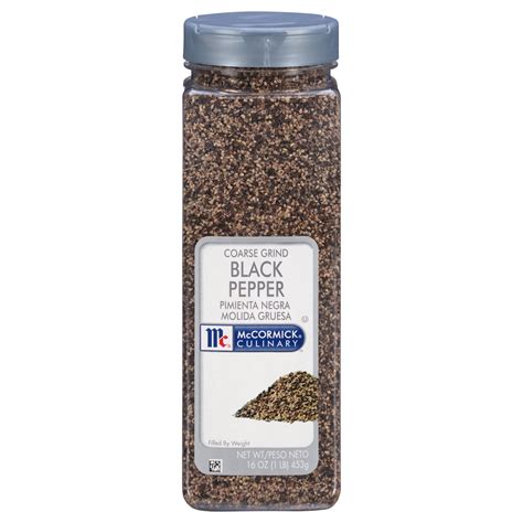 McCormick Culinary Kosher Coarse Grind Black Pepper, 16 oz Bottle ...