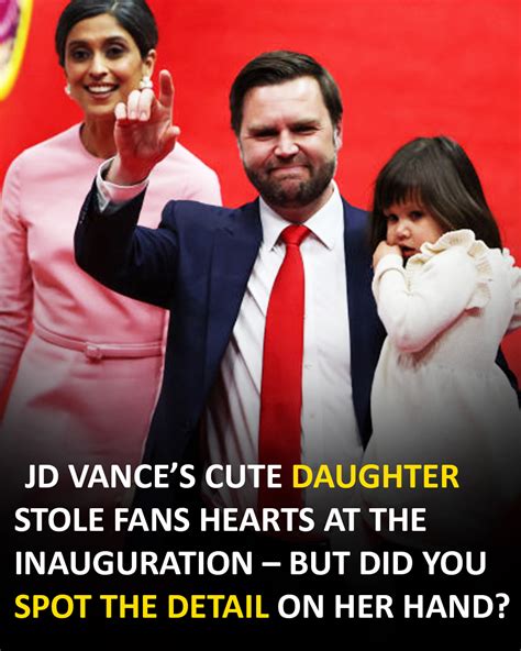 How JD Vance’s daughter melted hearts at inauguration - Celebrity Insider