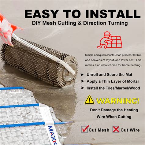 Electric Heated Floor Mat Kit - MAXKOSKO