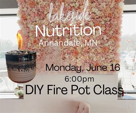 Fire Pots at Lakeside Nutrition, Lakeside Nutrition, Annandale, 16 June ...