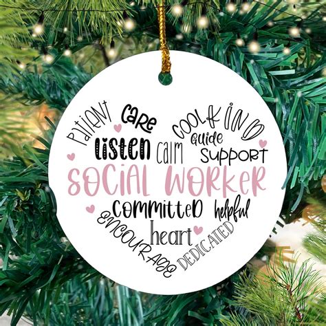 Social Worker Ornament Social Worker Gift Social Work Gift - Etsy