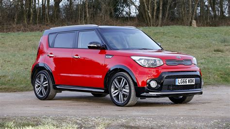 Papeis de parede 1920x1080 KIA 2016 Soul Vermelho Metálico Carros baixar imagens