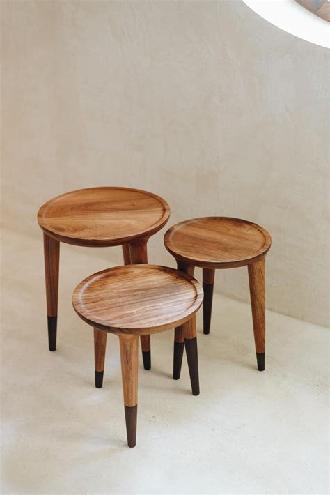 Minimalist Modern Low Side Table in Tropical Hardwood For Sale at ...