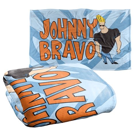 Johnny Bravo Logo Silky Touch Super Soft Throw | Ubuy India