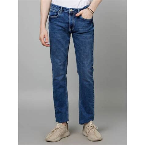 Navy Blue Skinny Fit Clean Look Jeans (FOFIRST45) | Celio