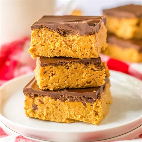 Quick Peanut Butter Chocolate Bars The OG No Bake Peanut Butter