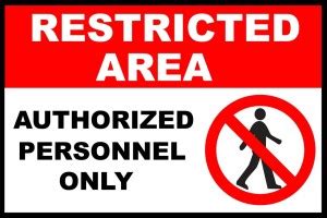 VAAIMAI Restricted Area Authorized Personnel Only Vinyl Sticker, Office ...