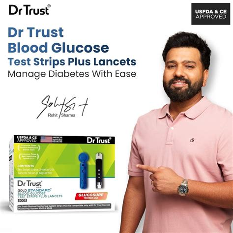 Dr Trust USA Blood Glucose Meter, Blood Sugar Test Machine