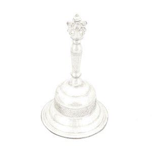 925 Pure Silver Sangu Chakkaram Pooja Bell - Silver Palace