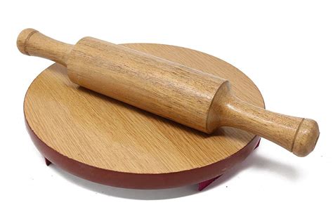 Buy Anaya Afroz Wooden Chakla Perfect for Making Chappati at Home ...
